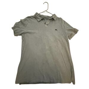 uiksilver Men’s Polo Shirt – L – Light Blue – Short Sleeve – Surf Casual – EUC
